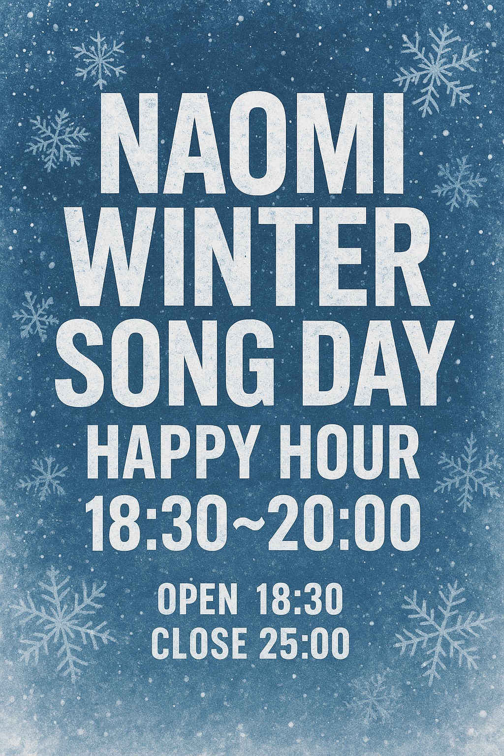 NAOMI WINTER SONG DAY